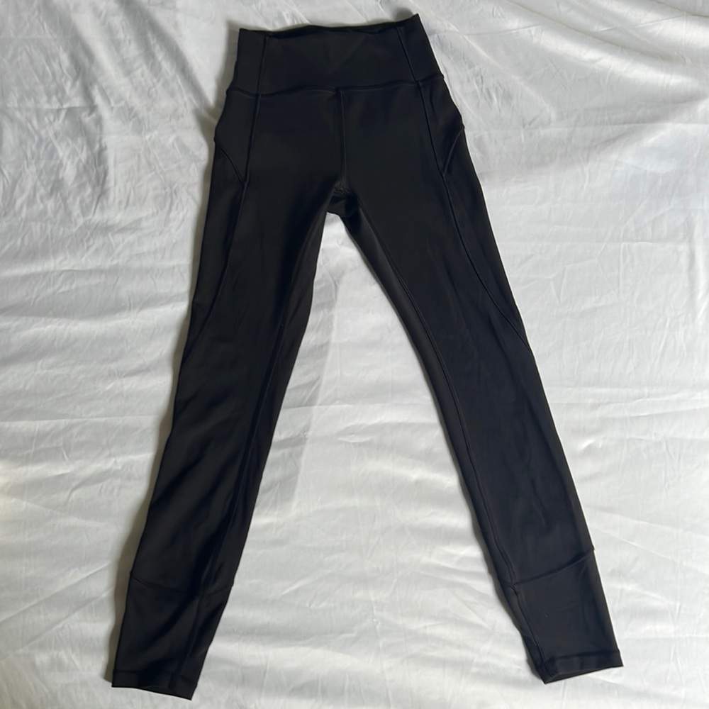 Lululemon 24” Black Leggings Size 0